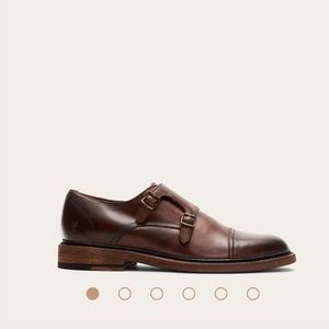 James Double Monk Frye dress shoe